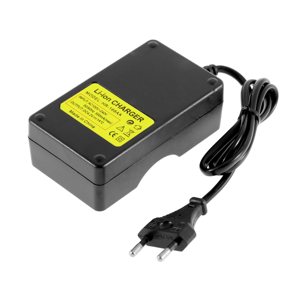 Chargeur double sortie 18650 standard européen avec câble 50cm